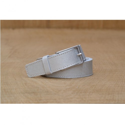 CEINTURE CUIR   ARGENT  | La classique